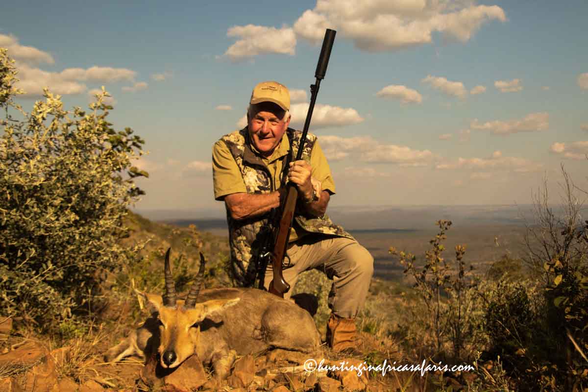 Mountain reedbuck hunting South Africa Tiny 10 Impressive 8" trophy mountain reedbuck ram hunted in the mountains of central North West Province guided by African Bushbuck Adventures